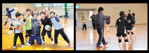 清田緑ジュニアの練習風景