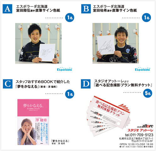 プレゼント内容