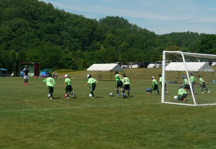 みんなでドリブル練習